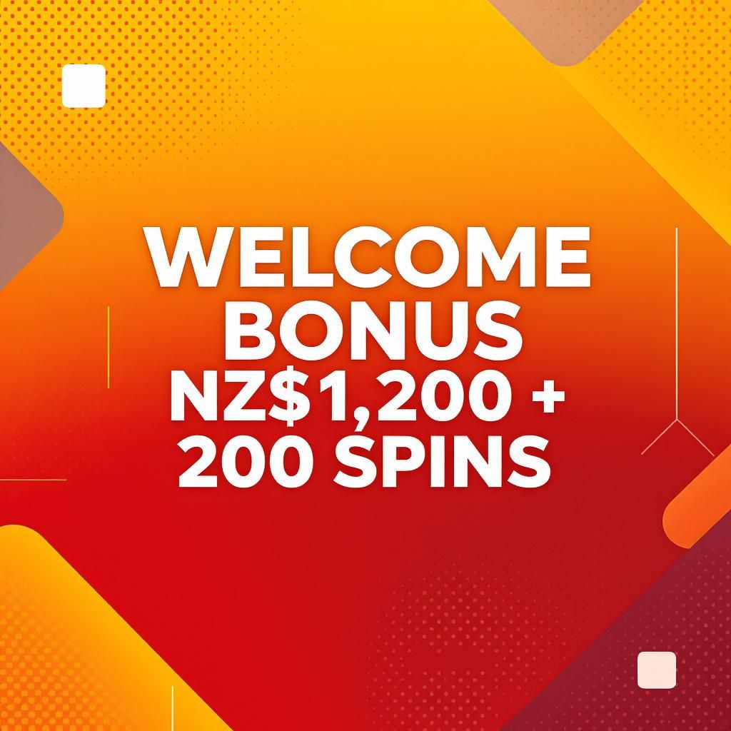 Welcome Bonus NZ$1,200 + 200 Spins